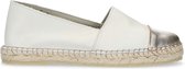 Sacha - Dames - Beige espadrilles met goudkleurig detail - Maat 39