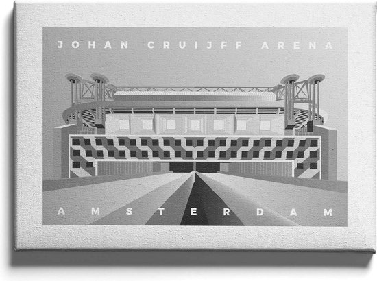 Walljar - Johan Cruijff ArenA - Muurdecoratie - Canvas schilderij | bol.com