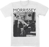 Morrissey Heren Tshirt -M- Barber Shop Wit