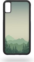 Forest in the mountains Telefoonhoesje - Apple iPhone X / XS