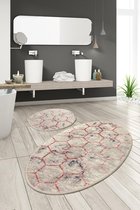 Nerge.be | HONEYCOMB |  Badmat Set | Vivid Color | Badmat Set | antislip | Washable in the Machine | Absorbent badmat
