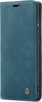 Huawei P40 Pro Hoesje - Caseme - Serie - Kunstlederen Bookcase - Blauw - Hoesje Geschikt Voor Huawei P40 Pro