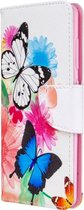 Samsung Galaxy A41 Hoesje - Mobigear - Design Serie - Kunstlederen Bookcase - Butterfly - Hoesje Geschikt Voor Samsung Galaxy A41