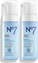 No7 Radiant Results Purifying Foaming Cleanser - gezichtsreiniging -  2x150ml