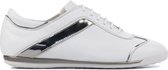 La Cabala Vrouwen Leren Lage sneakers / Damesschoenen L902004 - Wit - Maat 37