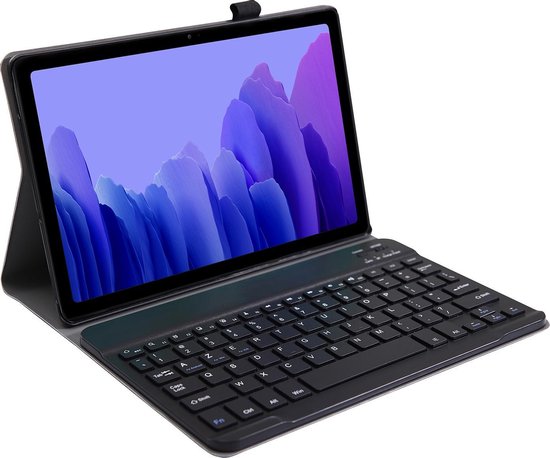 lijst verkenner Klik Samsung Tab A7 hoes met toetsenbord - 2020 - AZERTY toetsenbord – Zwart |  bol.com