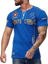 Heren - T-shirt - Monte Carlo - Royal Blauw - 3459