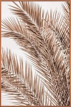 JUNIQE - Poster met kunststof lijst Palms Of Madeira 1 -13x18 /Bruin &