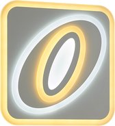 LED Plafondlamp - Nitron Coson - 60W - Aanpasbare Kleur - Dimbaar - Afstandsbediening - Vierkant - Mat Wit - Kunststof