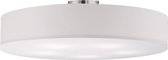 LED Plafondlamp - Plafondverlichting - Nitron Hotia - E27 Fitting - 5-lichts - Rond - Mat Wit - Aluminium