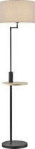 LED Vloerlamp - Nitron Cliso - E27 Fitting - Rond - Mat Zwart - Aluminium