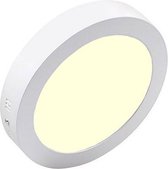 LED Downlight - Opbouw Rond 12W - Warm Wit 3000K - Mat Wit Aluminium - Ø170mm