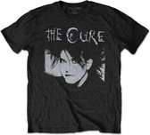 The Cure Heren Tshirt -S- Robert Illustration Zwart