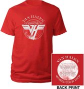 Van Halen - 1979 Tour Heren T-shirt - L - Rood