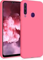 kwmobile telefoonhoesje voor Huawei Y6p - Hoesje voor smartphone - Back cover in neon koraal