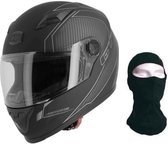 ASTONE GT2 Karbon integraalhelm + kap - zwart en grijs