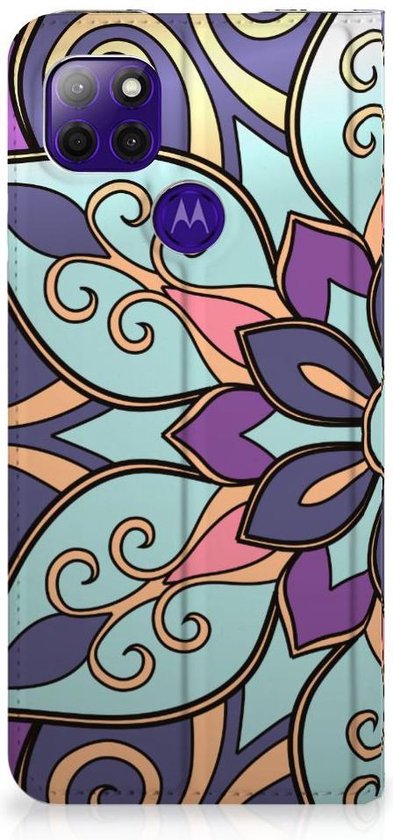 Coque Smartphone Motorola Moto G9 Power Bookcase Mobile Bloem Violette