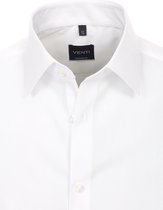 Venti Heren Overhemd Wit Strijkvrij Slim Fit Poplin 1480 - 40 (M)
