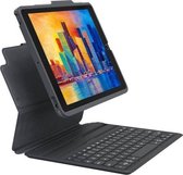 ZAGG - iPad 10.2 (2020) Tablettoetsenbord - AZERTY Bluetooth Keyboard Cover Pro Keys - Zwart