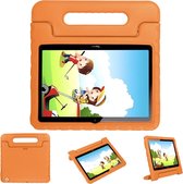 Huawei MediaPad T3 10 inch Hoes Kinderen - iMoshion Kidsproof Backcover met handvat - Oranje