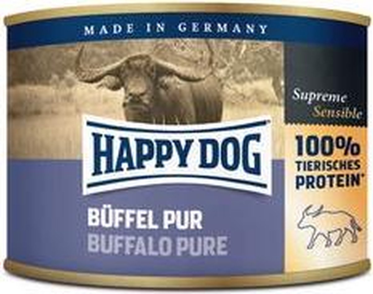 Happy Dog Happy Dog Buffel Pur - buffelvlees - 12x200g