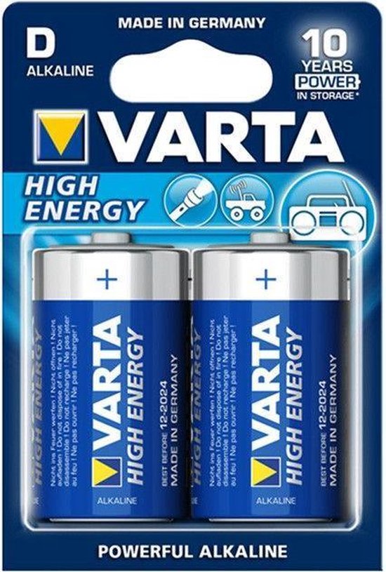 Batterijen D (6x) - Set van 6 Varta D-cell batterijen (o.a. voor Vonyx  MEG040 megafoon) | bol.com
