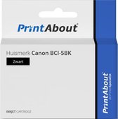 PrintAbout huismerk Inktcartridge BCI-5BK Zwart geschikt voor Canon