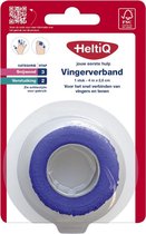 Heltiq Vinger Verband 4x2,5 Cm - kleur blauw - 1 rol