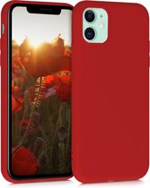 kwmobile telefoonhoesje voor Apple iPhone 11 - Hoesje voor smartphone - Back cover in rood