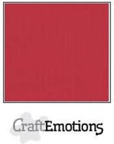 CraftEmotions linnenkarton 10 vel kersen rood LHC-30 A4 250gr