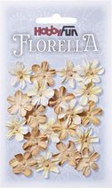 FLORELLA-Bloemen beige, 2cm