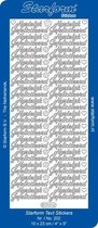 Starform Stickers Text NL: Hartelijk Gefeliciteerd 3 (10 PC) - Gold - 0202.001 - 10X23CM
