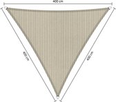 Shadow Comfort® gelijkzijdige Driehoek Schaduwdoek - UV Bestendig - Zonnedoek - 400 x 400 x 400 CM - Sahara Sand