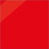 Blanco sticker glans rood, vierkant, beschrijfbaar 300 x 300 mm