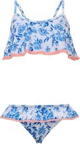 Snapper Rock - Bikini voor meisjes - Cottage Floral - Blauw/Wit - maat 86-92cm