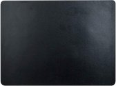 Placemat - Zwart - 40x30cm - Kunststof - (set van 12)
