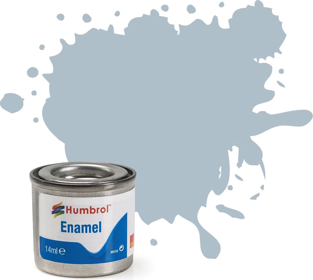Humbrol Hobbyverf Enamel verf - #127 US Ghost Grey - Satin - Enamel Verf potje - 14 ml
