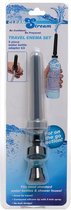 Travel Enema Water Bottle Adapter Set - 5 pieces - Black