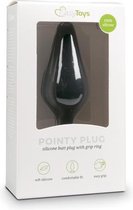 Zwarte buttplug met trekring - small - Zwart - Sextoys - Anaal Toys - Dildo - Buttpluggen