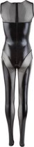 Catsuit Gaas en Wetlook - XL - Zwart - Sexy Lingerie & Kleding - Lingerie Dames -  Dames Lingerie - Catsuits