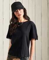 Superdry Dames T-shirt met borduursel op de mouw