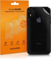 kwmobile 3x beschermfolie voor Apple iPhone XR - Transparante bescherming voor achterkant smartphone