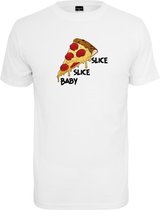 Urban Classics Heren Tshirt -L- Slice Slice Baby Wit