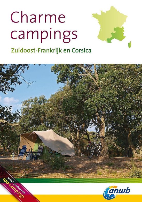 Cover van het boek 'Charmecampings Zuidoost-Frankrijk en Corsica'