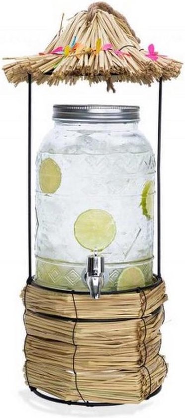 Cosy&Trendy Sapdispenser Tiki Hut - 3,25 liter - Glas