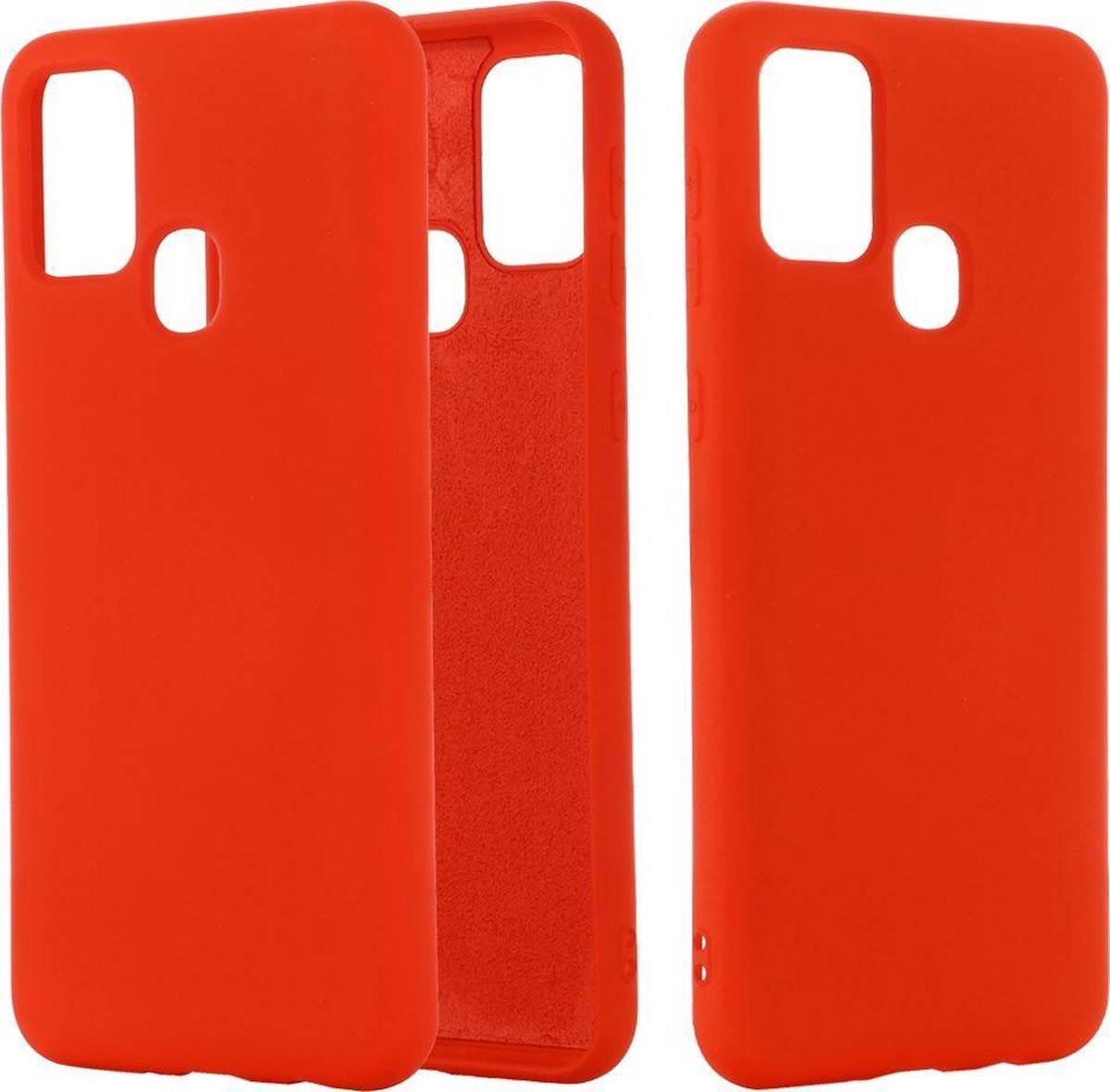 Mobigear Hoesje geschikt voor Samsung Galaxy M51 Siliconen Telefoonhoesje | Mobigear Rubber Touch Backcover | Galaxy M51 Case | Back Cover - Rood