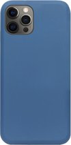 ADEL Premium Siliconen Back Cover Softcase Hoesje Geschikt voor iPhone 12 Pro Max - Blauw