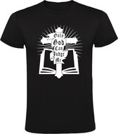 Only god can judge me Heren t-shirt | god | gelovig | christelijk | grappig | cadeau | Zwart
