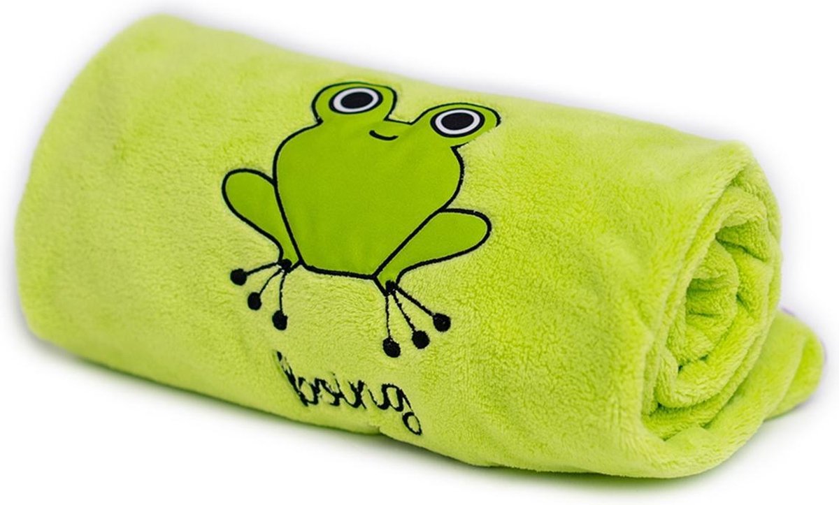 Milk&Moo Cacha Kikker Babydekentje - Babydeken - Wiegdeken - Peuterdeken - Groen Milk&Moo Cacha Kikker Babydekentje - Babydeken - Wiegdeken - Peuterdeken - Groen