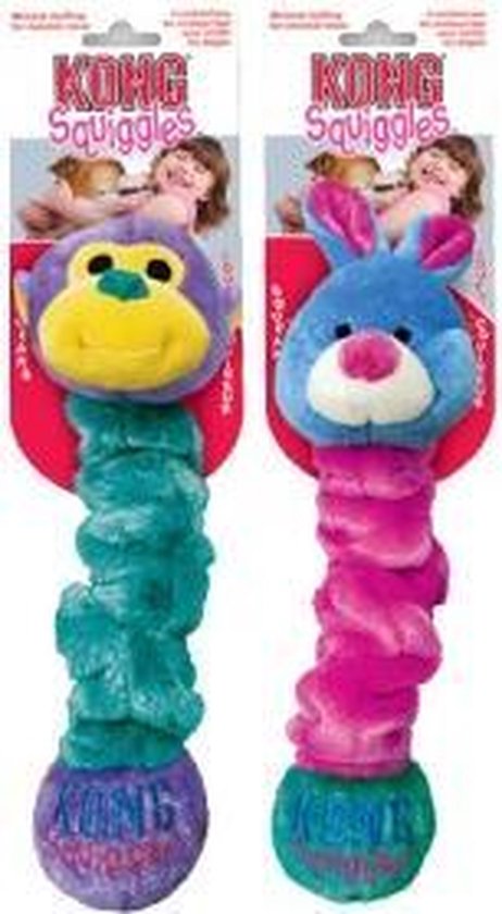 KONG squiggles M - 28x8x8cm couleurs mélangées